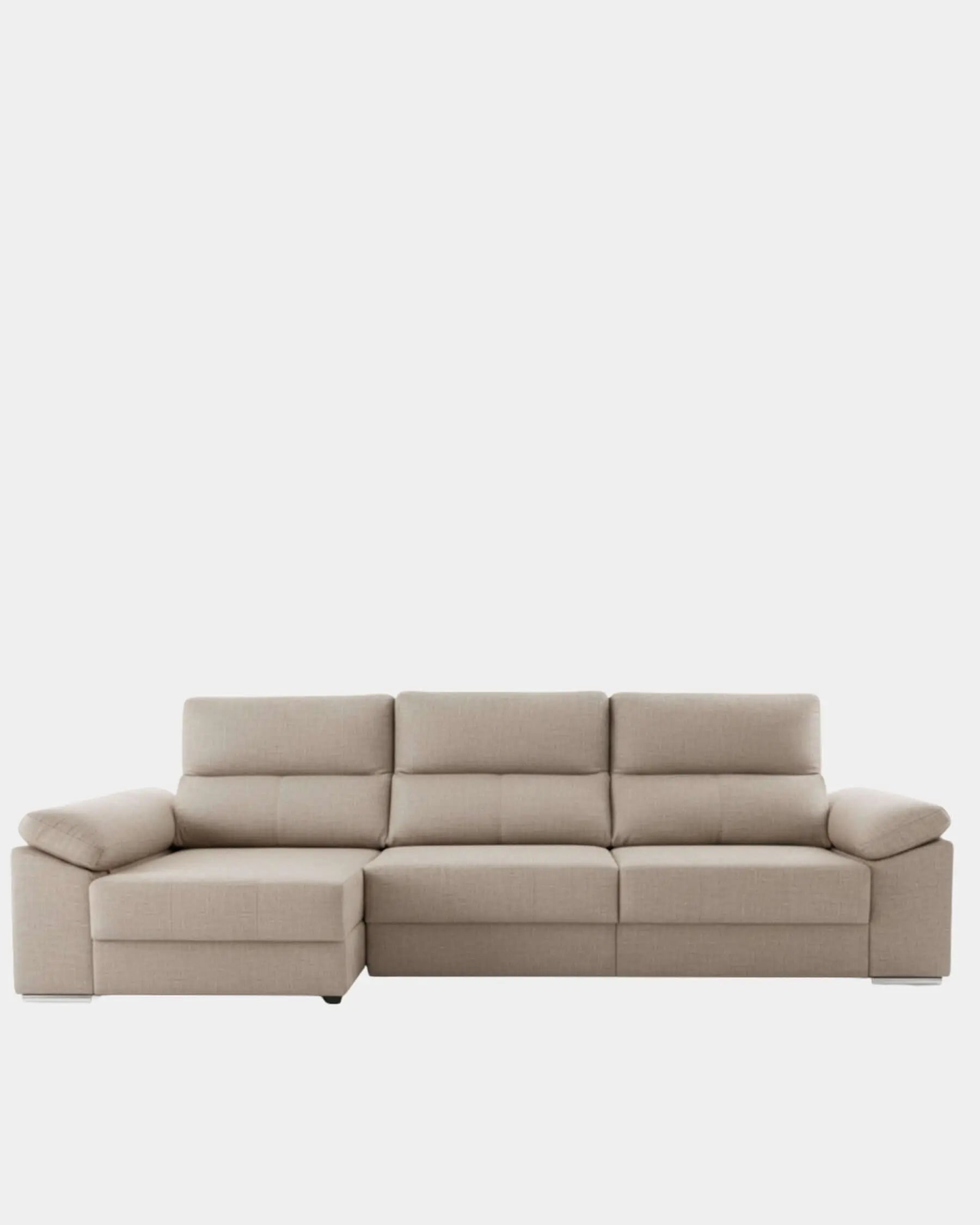 Sofá chaiselongue Sove Crudo de Confort Liquidación, con tapicería clara y diseño contemporáneo para cualquier sala.