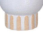 White ceramic vase by SKAY with a smooth finish and elegant design, perfect for floral arrangements.