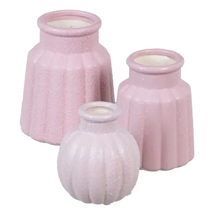 Malva ceramic vase by SKAY, featuring a smooth finish and elegant shape, ideal for floral arrangements.