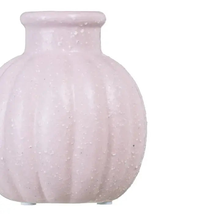 Ceramic malva vase by SKAY, showcasing a smooth, elegant design with a subtle purple hue and a glossy finish.