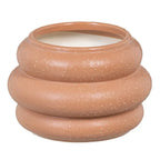 Ceramic orange vase by SKAY, showcasing a smooth, vibrant finish and elegant shape, perfect for floral arrangements.