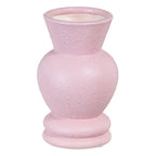 Ceramic pink vase by SKAY with a smooth finish and elegant shape, perfect for floral arrangements or home decor.
