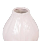 Ceramic pink vase by SKAY, featuring a smooth finish and elegant design, perfect for floral arrangements.