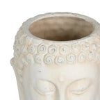 Terracotta Buda planter from SKAY, featuring an intricate Oriental design and a serene expression, perfect for indoor plants.