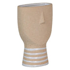 Natural ceramic planter by SKAY featuring a textured finish and earthy tones, perfect for indoor or outdoor use.